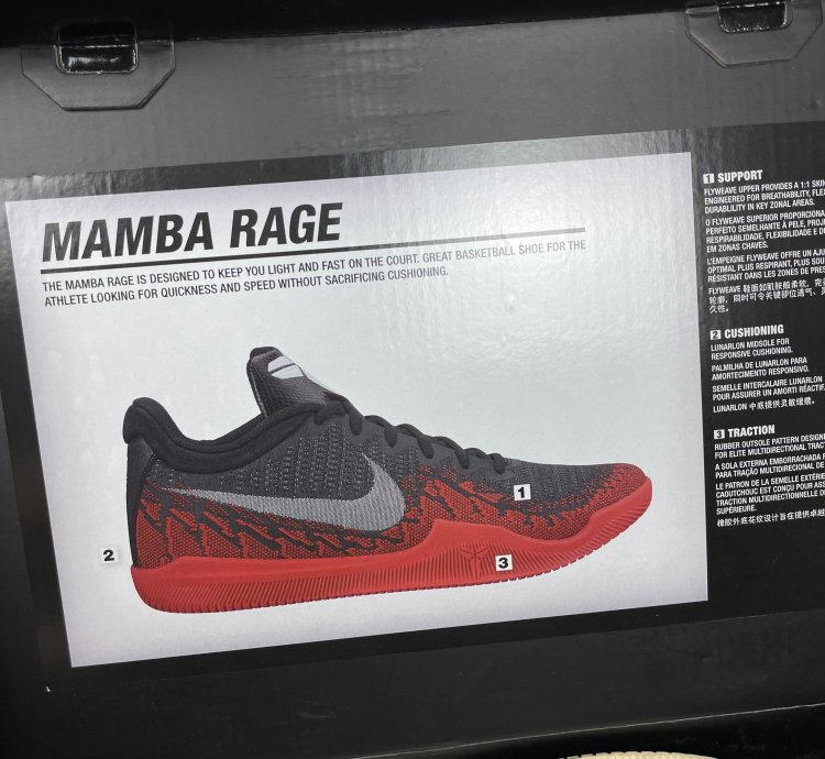 Nike Mamba Rage 908972-100 Men White Basketball Shoes 10