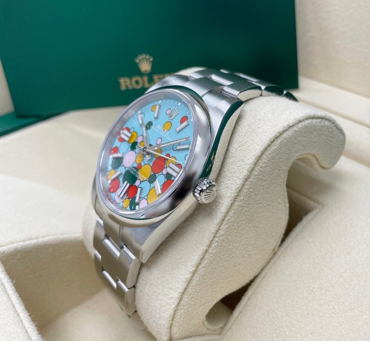 Rolex Oyster Perpetual 41 New Oyster Perpetual 41mm 124300 Turquoise Celebration Dial Oyster Bracelet