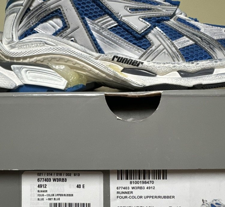 Balenciaga Blue Low Top Runner