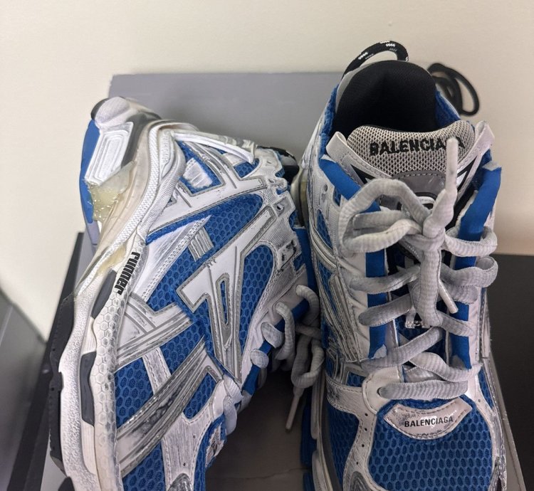 Balenciaga Blue Low Top Runner