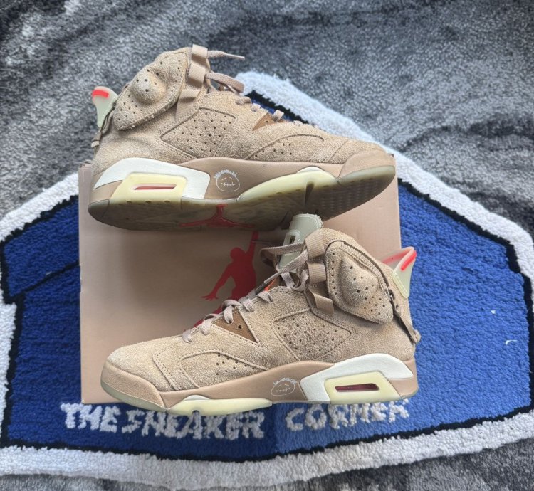 Travis Scott Air Jordan 6 British Khaki