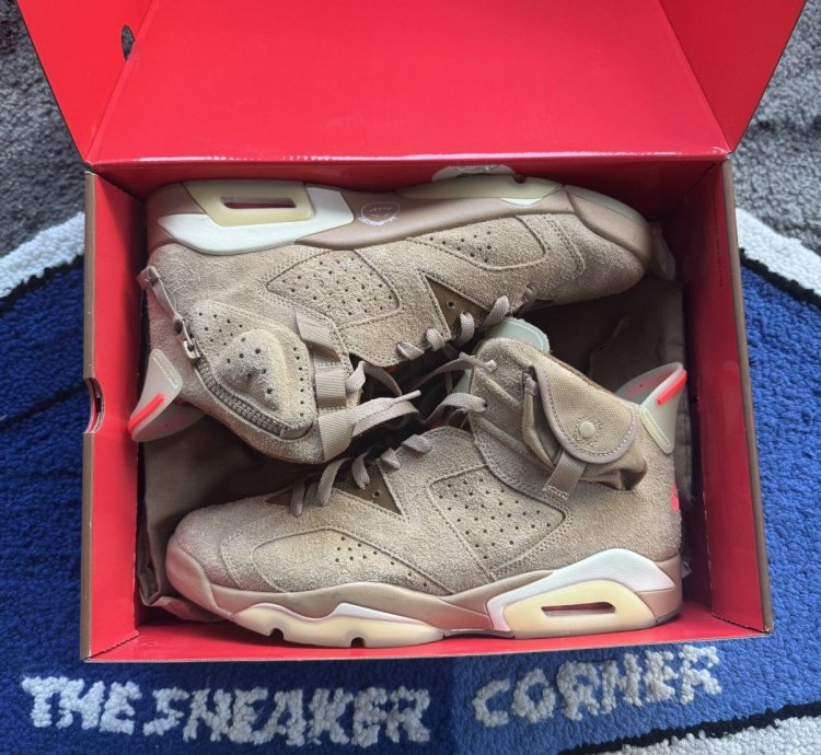 Travis Scott Air Jordan 6 British Khaki