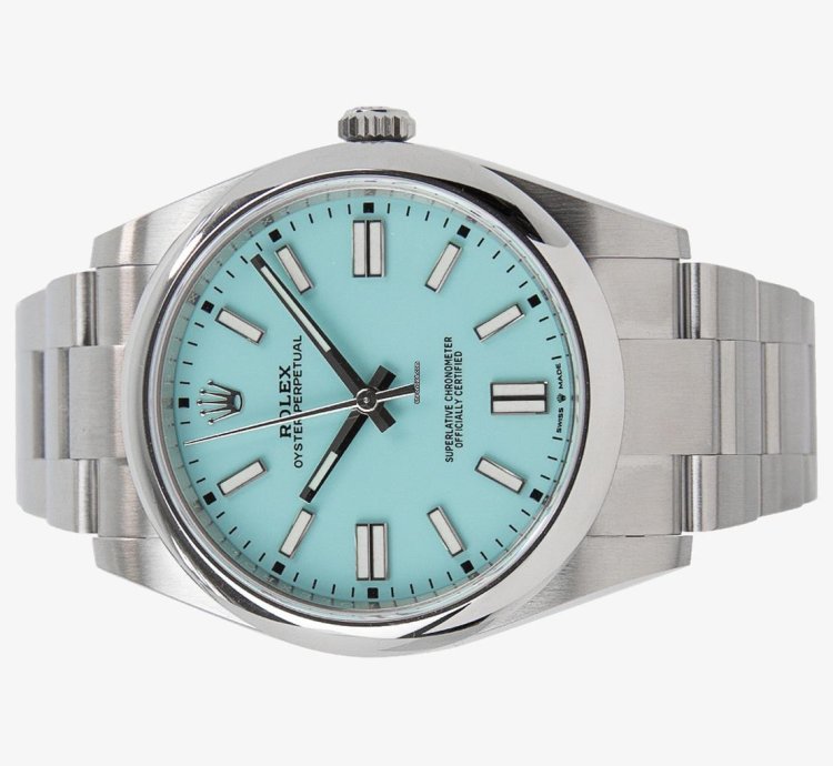 Rolex Oyster Perpetual 41 Tiffany Blue 41mm Stainless Steel 124300