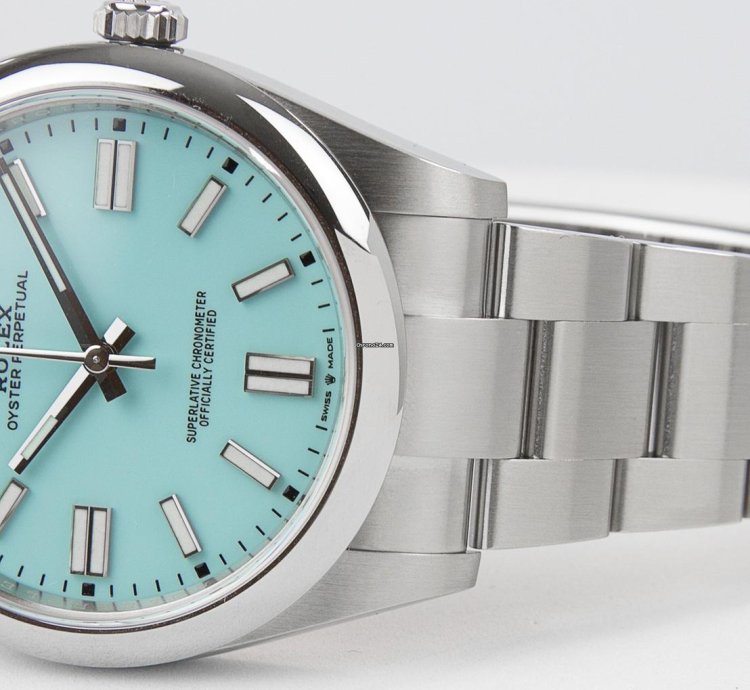 Rolex Oyster Perpetual 41 Tiffany Blue 41mm Stainless Steel 124300