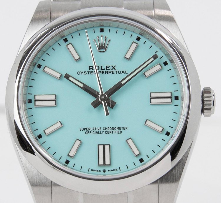 Rolex Oyster Perpetual 41 Tiffany Blue 41mm Stainless Steel 124300
