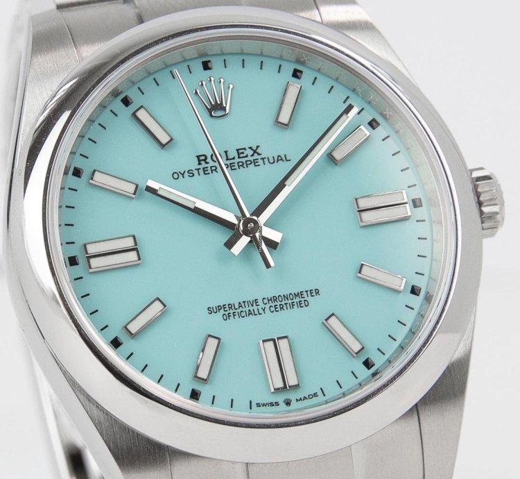 Rolex Oyster Perpetual 41 Tiffany Blue 41mm Stainless Steel 124300
