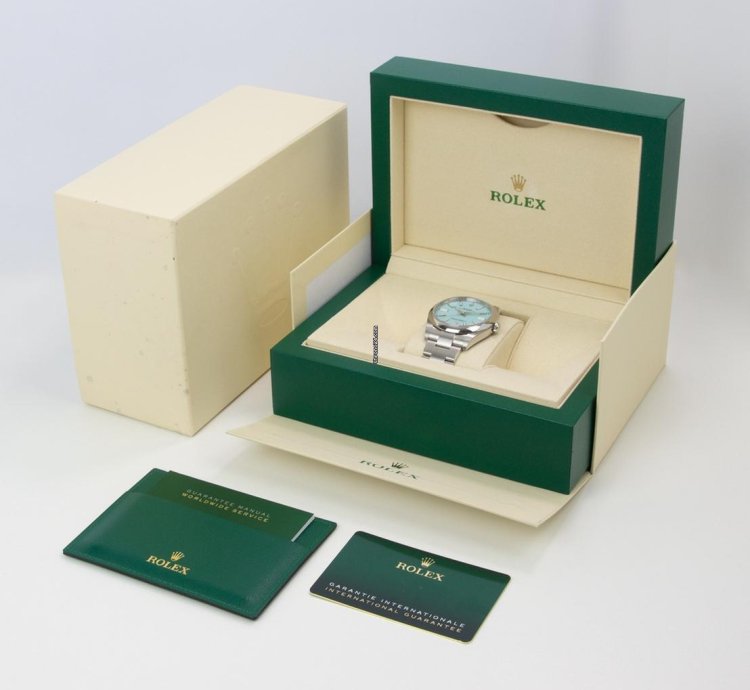 Rolex Oyster Perpetual 41 Tiffany Blue 41mm Stainless Steel 124300