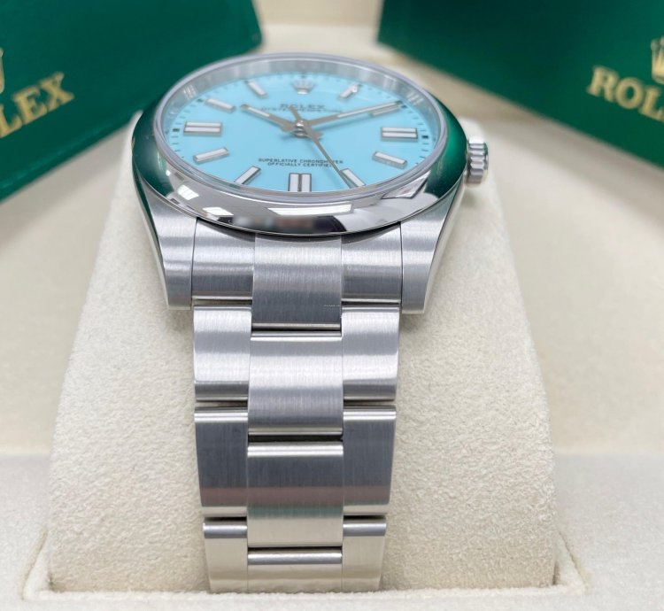 Rolex Oyster Perpetual 41 Unworn Oyster Perpetual 41mm 124300 Turquoise Index Dial Oyster Bracelet