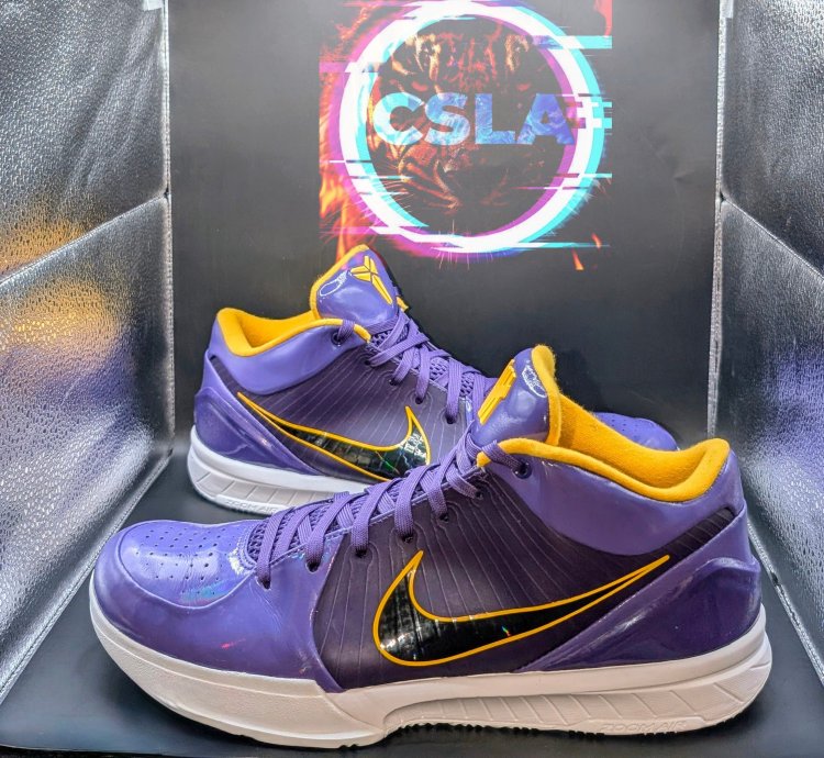 Nike Undefeated Kobe 4 Protro Court Purple La Lakers Vnds