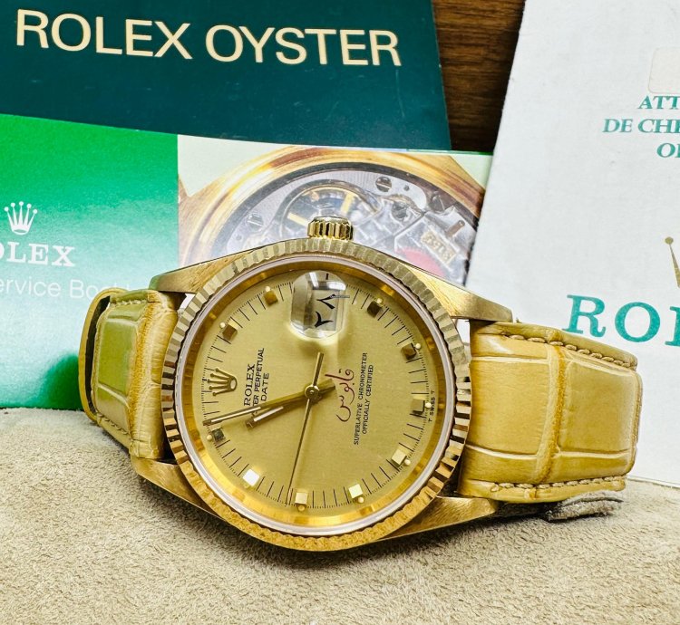 Rolex Oyster Perpetual Date 15238 Qaboos Bin Said Al Said Dial Full Set