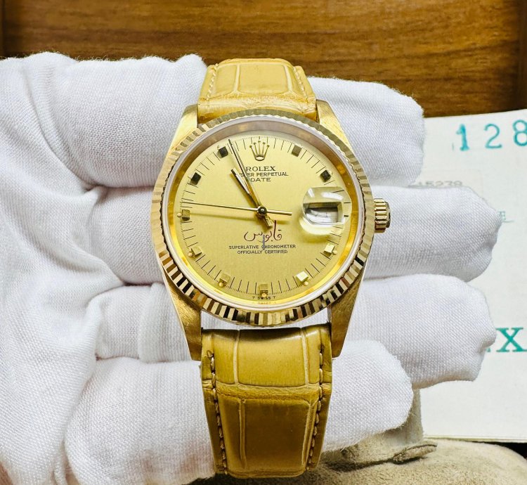 Rolex Oyster Perpetual Date 15238 Qaboos Bin Said Al Said Dial Full Set