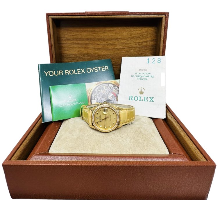 Rolex Oyster Perpetual Date 15238 Qaboos Bin Said Al Said Dial Full Set