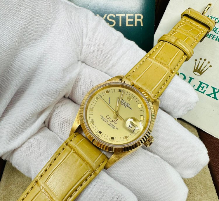 Rolex Oyster Perpetual Date 15238 Qaboos Bin Said Al Said Dial Full Set