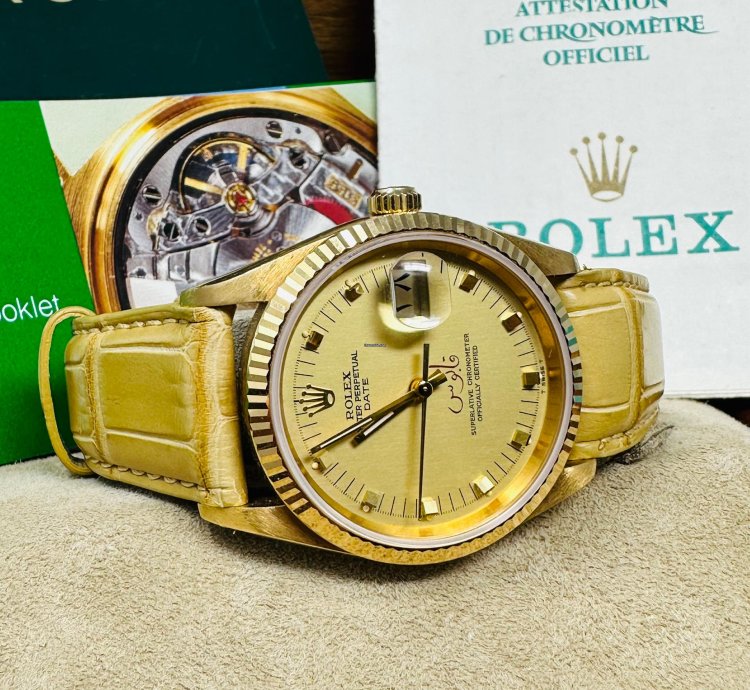 Rolex Oyster Perpetual Date 15238 Qaboos Bin Said Al Said Dial Full Set