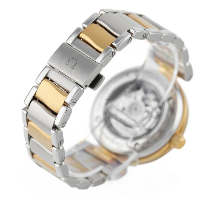 Omega De Ville Ladymatic Mop Pearl Dial Steel Yellow Gold 18k Ref 425 20 34 20 55 003 Full Set