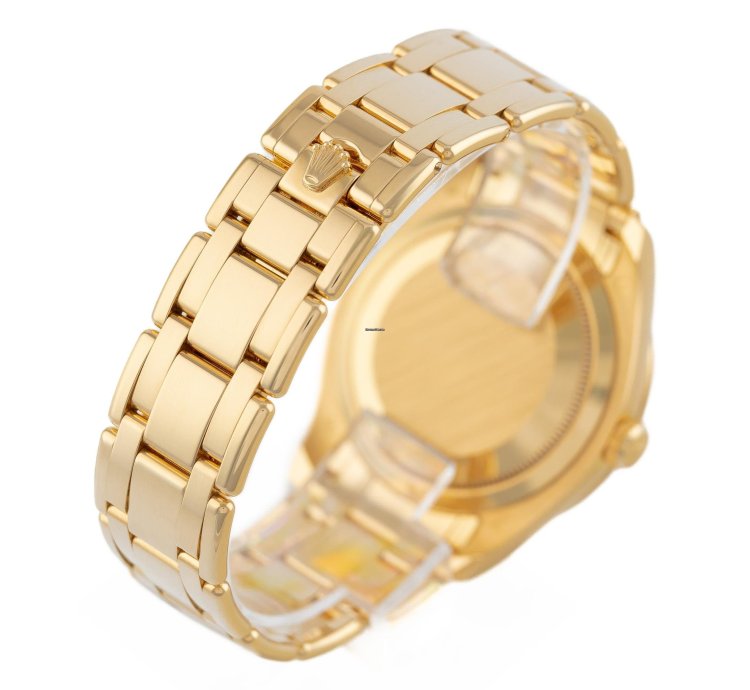 Rolex Pearlmaster Datejust 39 Yellow Gold 18k Baguette Diamonds Ref 86348sablv Full Set Unworn