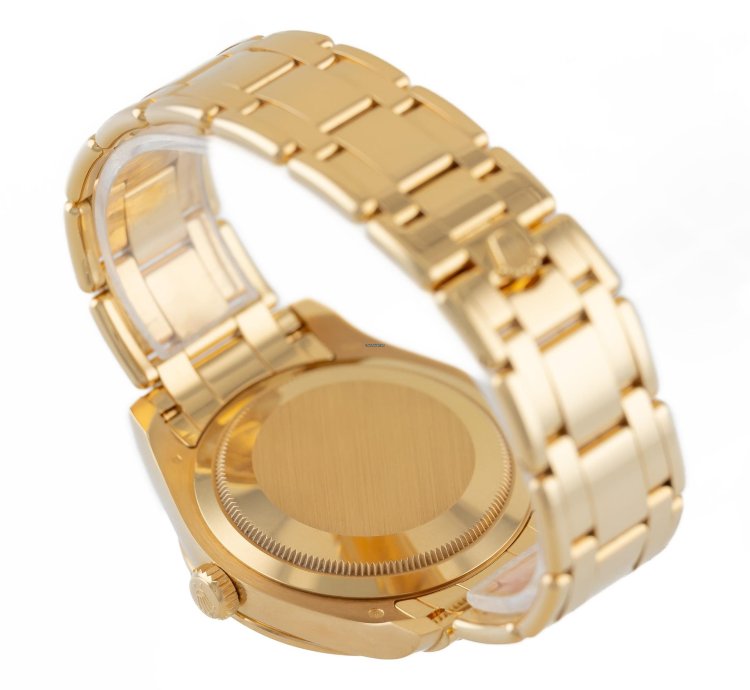 Rolex Pearlmaster Datejust 39 Yellow Gold 18k Baguette Diamonds Ref 86348sablv Full Set Unworn