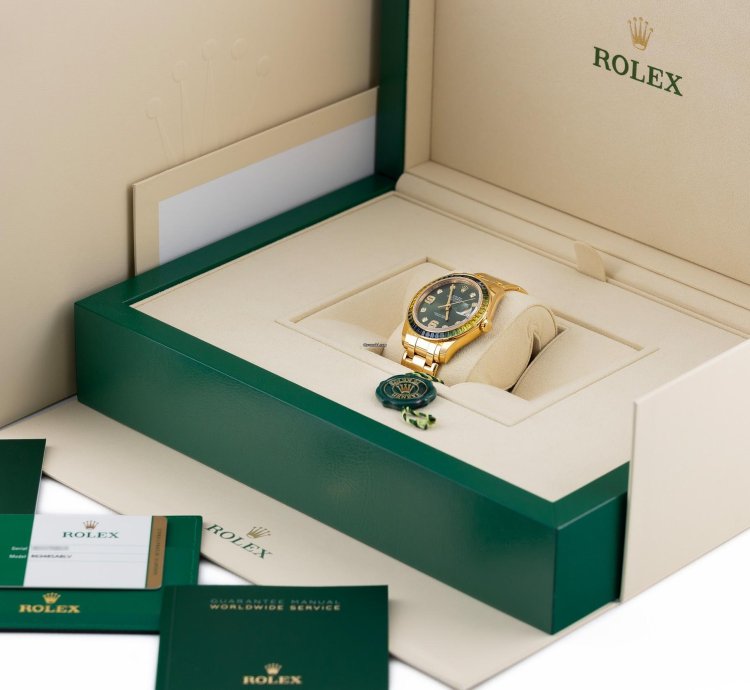 Rolex Pearlmaster Datejust 39 Yellow Gold 18k Baguette Diamonds Ref 86348sablv Full Set Unworn