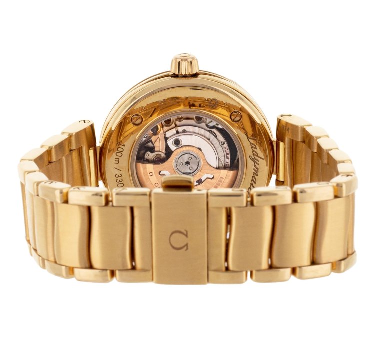Omega De Ville Ladymatic Rose Gold Black Dial 34mm 425 60 34 20 51 001 Full Set
