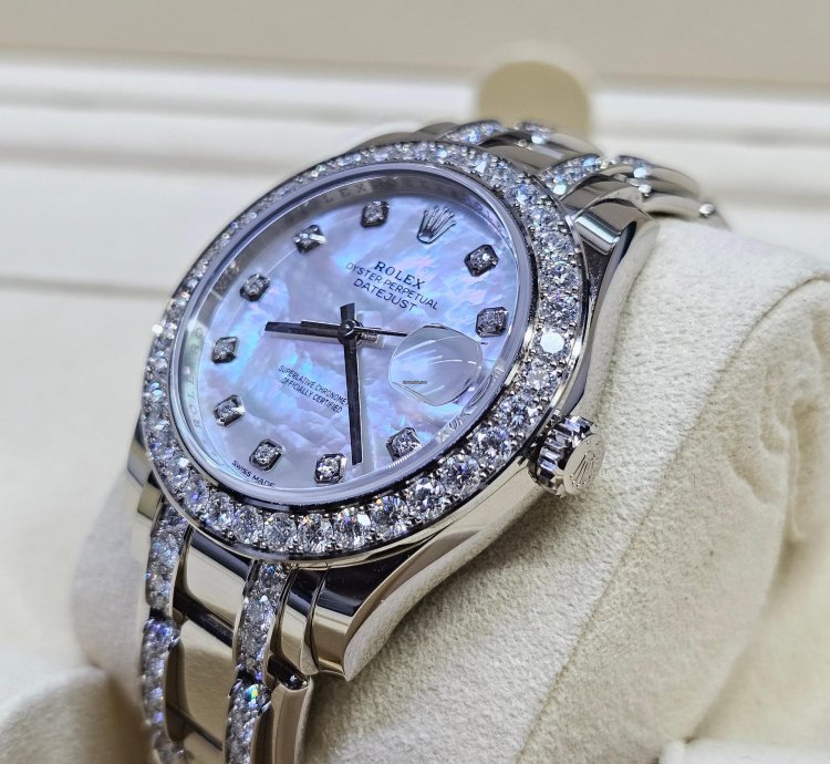 Rolex Pearlmaster Datejust Pearlmaster Original Factory Set Diamonds