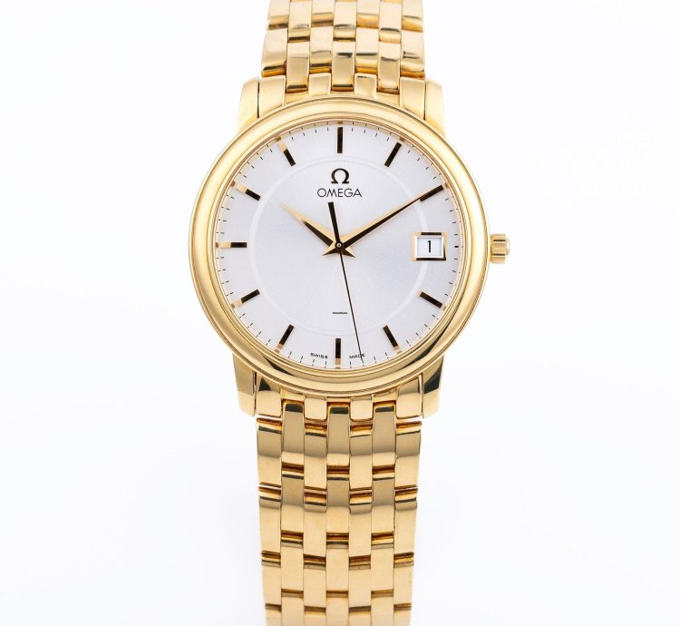 Omega De Ville Prestige Quartz Ref 41103100 18k Yellow Gold