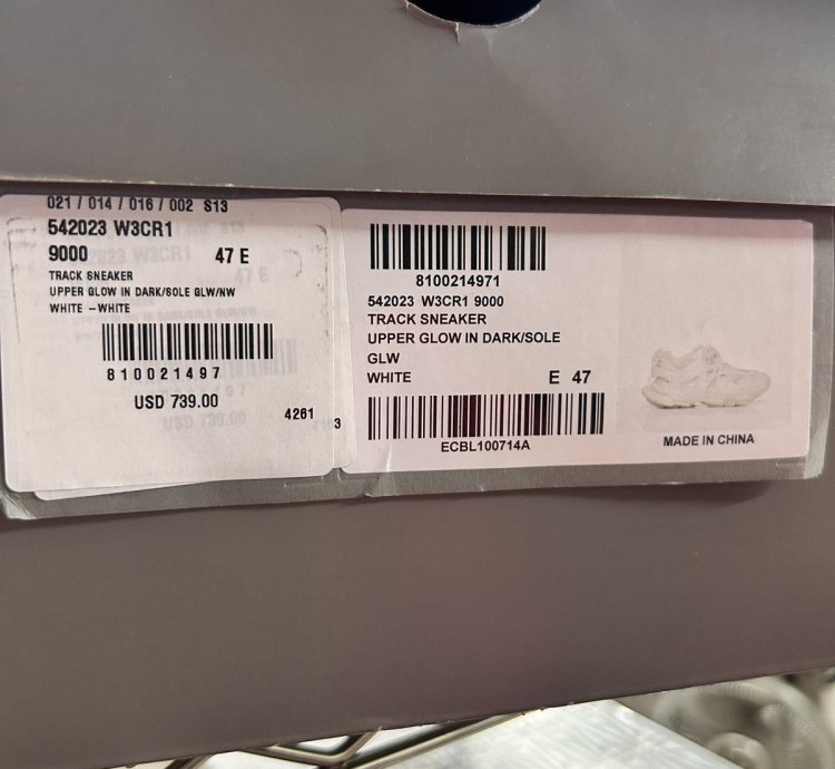 Balenciaga Glow In The Dark Track Sneaker