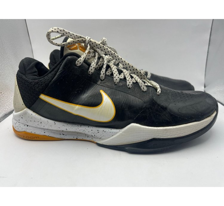 Nike Zoom Kobe 5 Del Sol Black Yellow Shoes Sneakers 7 5