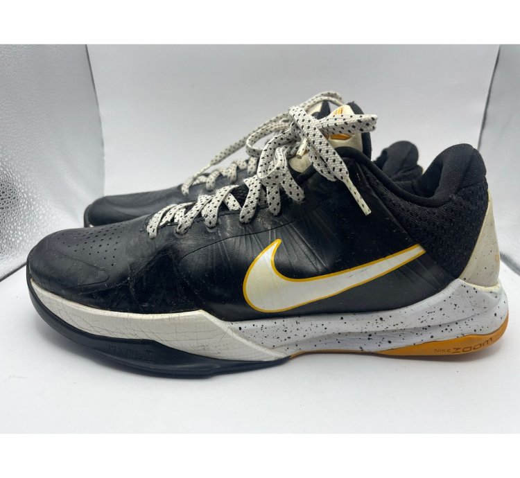 Nike Zoom Kobe 5 Del Sol Black Yellow Shoes Sneakers 7 5