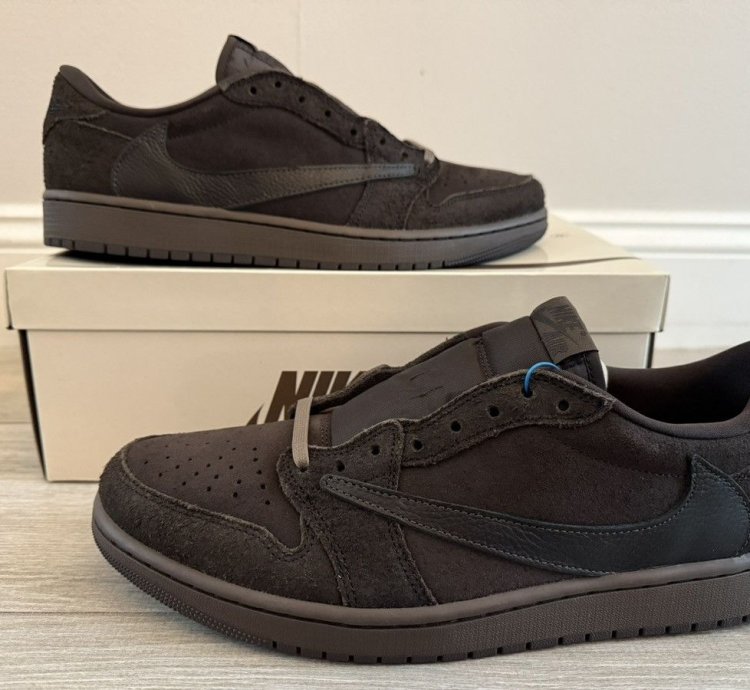Travis Scott Jordan 1 Retro Low Velvet Brown Dark Mocha 12