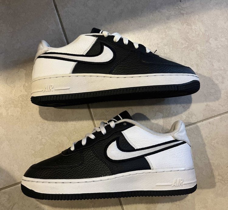 Air Force 1 07 Lv8 Gs Black White