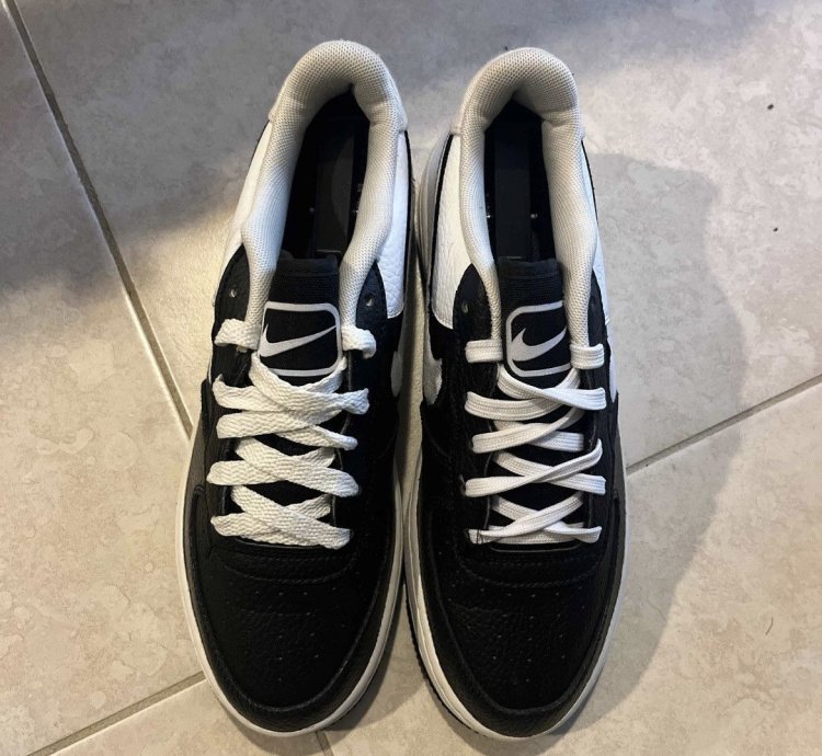 Air Force 1 07 Lv8 Gs Black White
