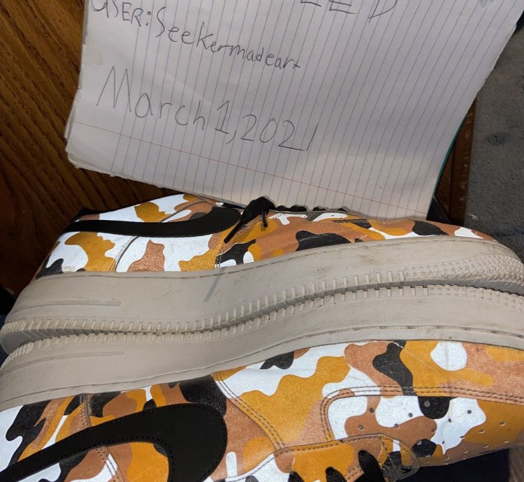 Air Force 1 07 Lv8 In Orange Black