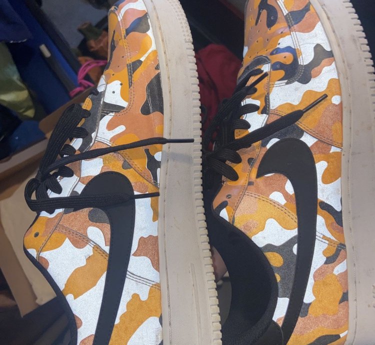 Air Force 1 07 Lv8 In Orange Black