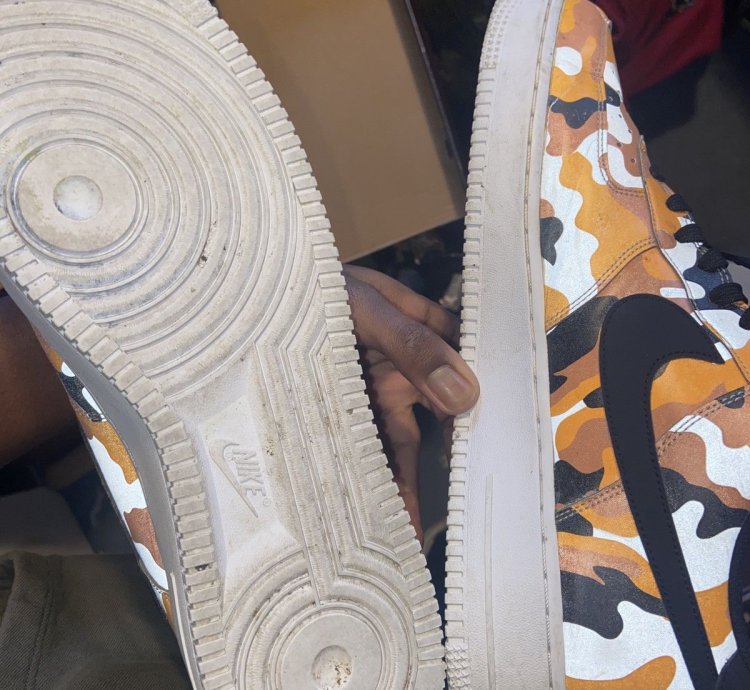 Air Force 1 07 Lv8 In Orange Black