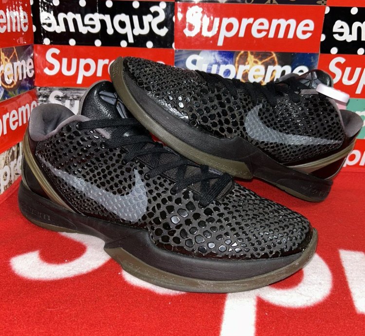 Nike Zoom Kobe 6 Blackout 429659-013 Size 13