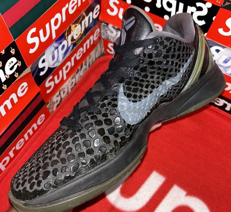 Nike Zoom Kobe 6 Blackout 429659-013 Size 13