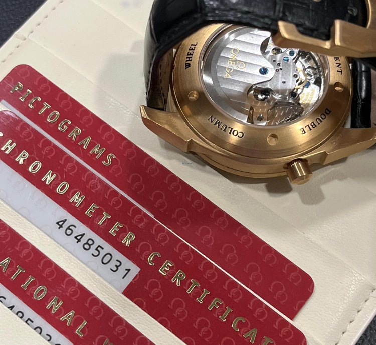 Omega De Ville Rattrapante Pink Gold-full Set