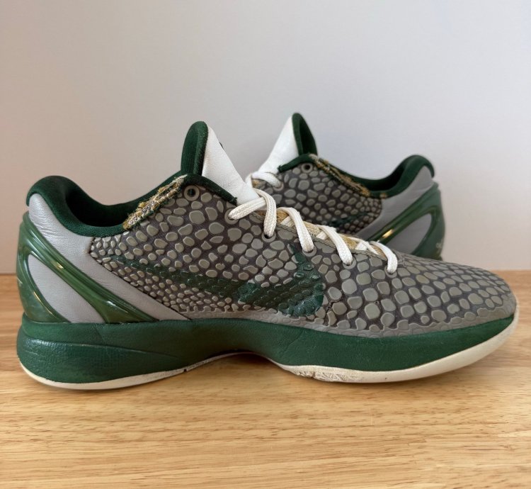 Nike Zoom Kobe 6 Medium Grey Gorgegreen Men Size 8