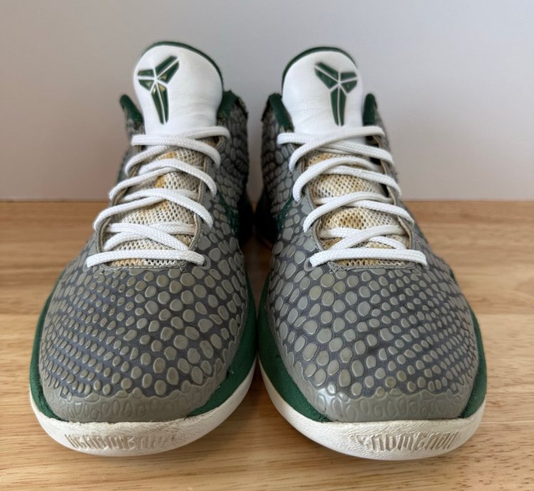 Nike Zoom Kobe 6 Medium Grey Gorgegreen Men Size 8