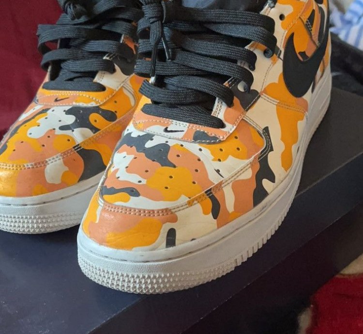 Air Force 1 07 Lv8 Orange Camo