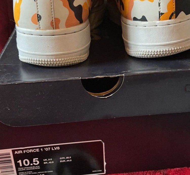 Air Force 1 07 Lv8 Orange Camo