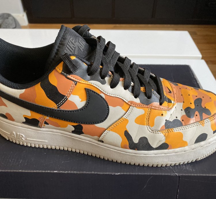Air Force 1 07 Lv8 Orange Camo