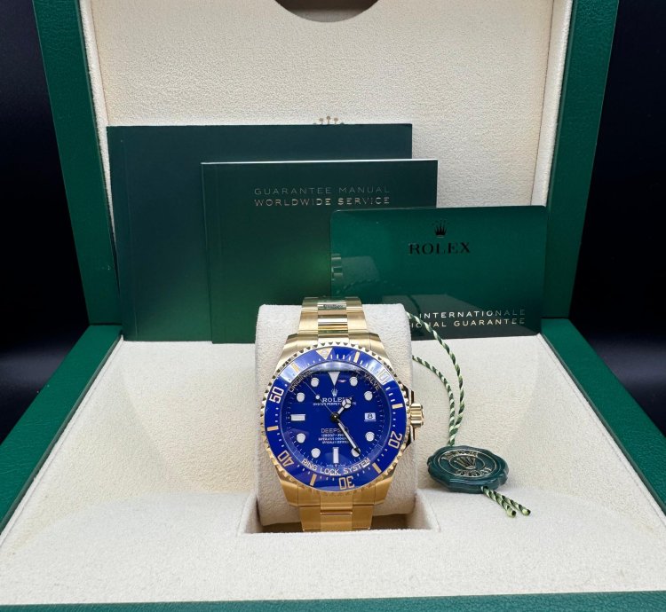 Rolex Sea-dweller Deepsea 18k Yellow Gold Blue Dial