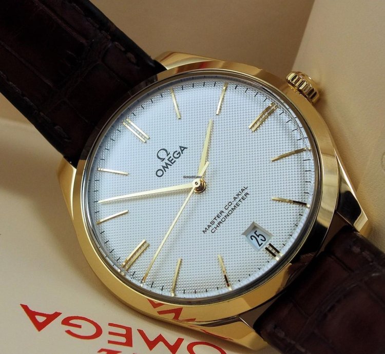 Omega De Ville Tr Sor Gold 18k Full Set 432 53 40 21 02 001