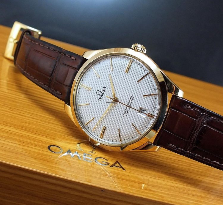 Omega De Ville Tr Sor Gold 18k Full Set 432 53 40 21 02 001