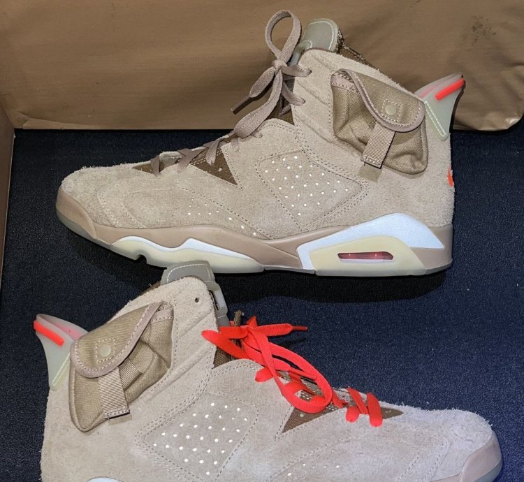 Travis Scott Jordan 6 British Khaki