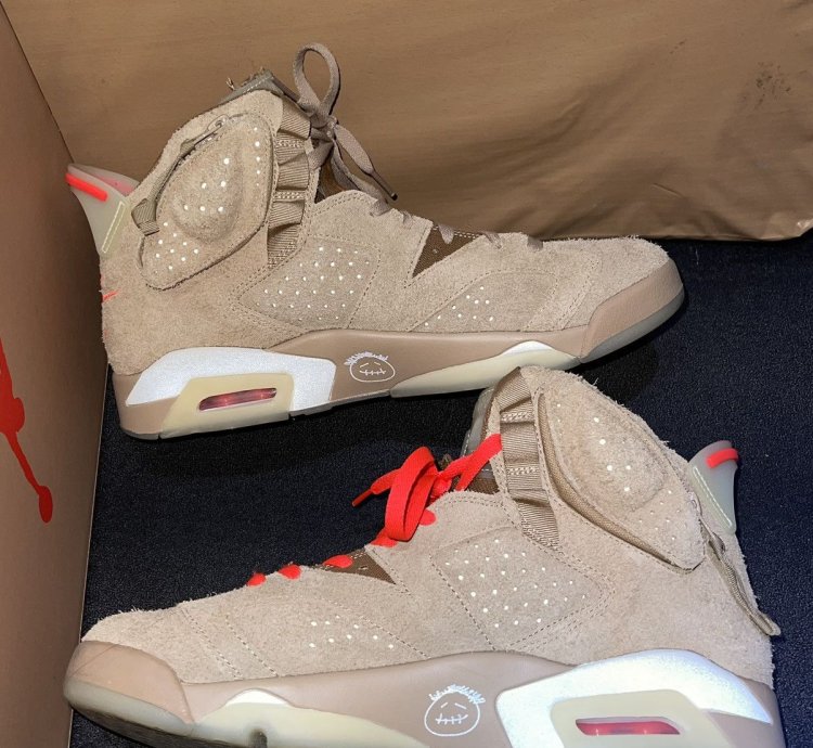 Travis Scott Jordan 6 British Khaki