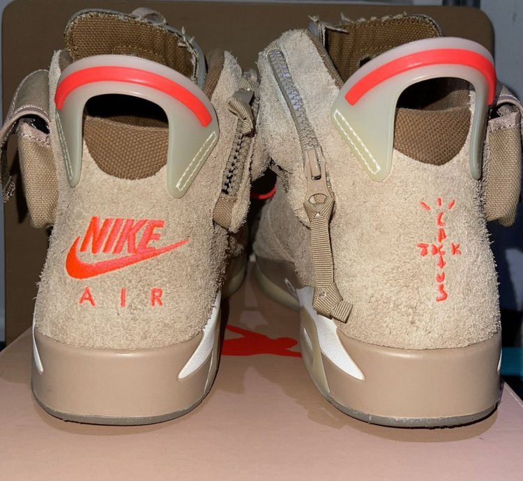 Travis Scott Jordan 6 British Khaki