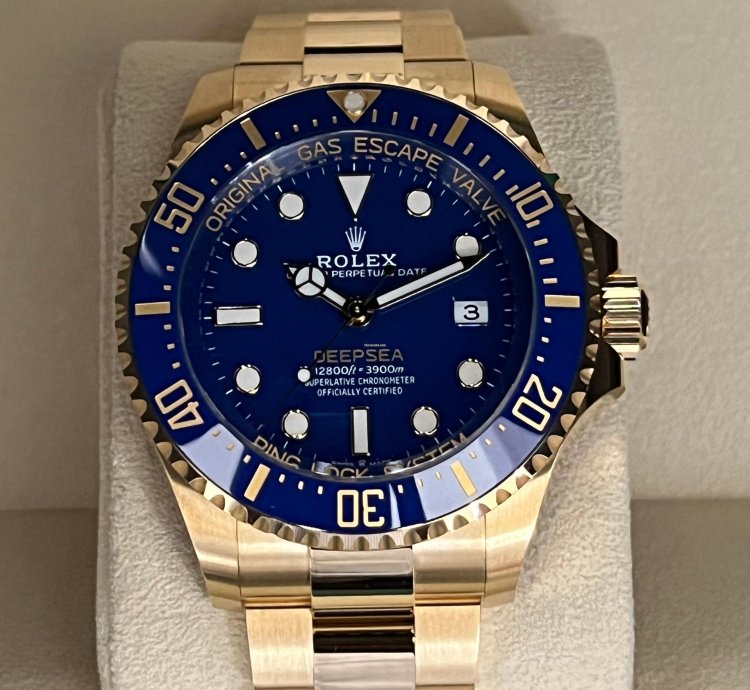 Rolex Sea-dweller Deepsea 2024 44mm Yellow Gold Blue Dial 136668lb