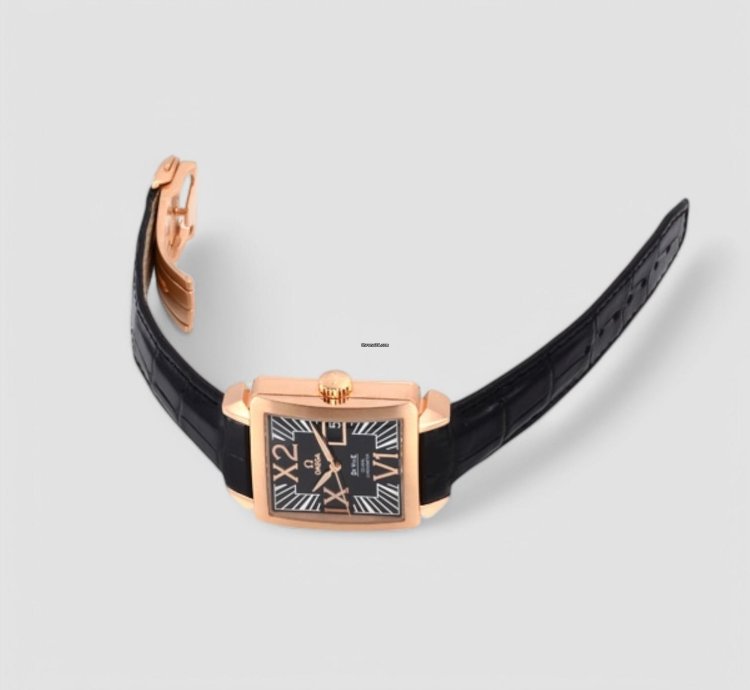 Omega De Ville X2 35mm Big Date Rose Gold Men Watch